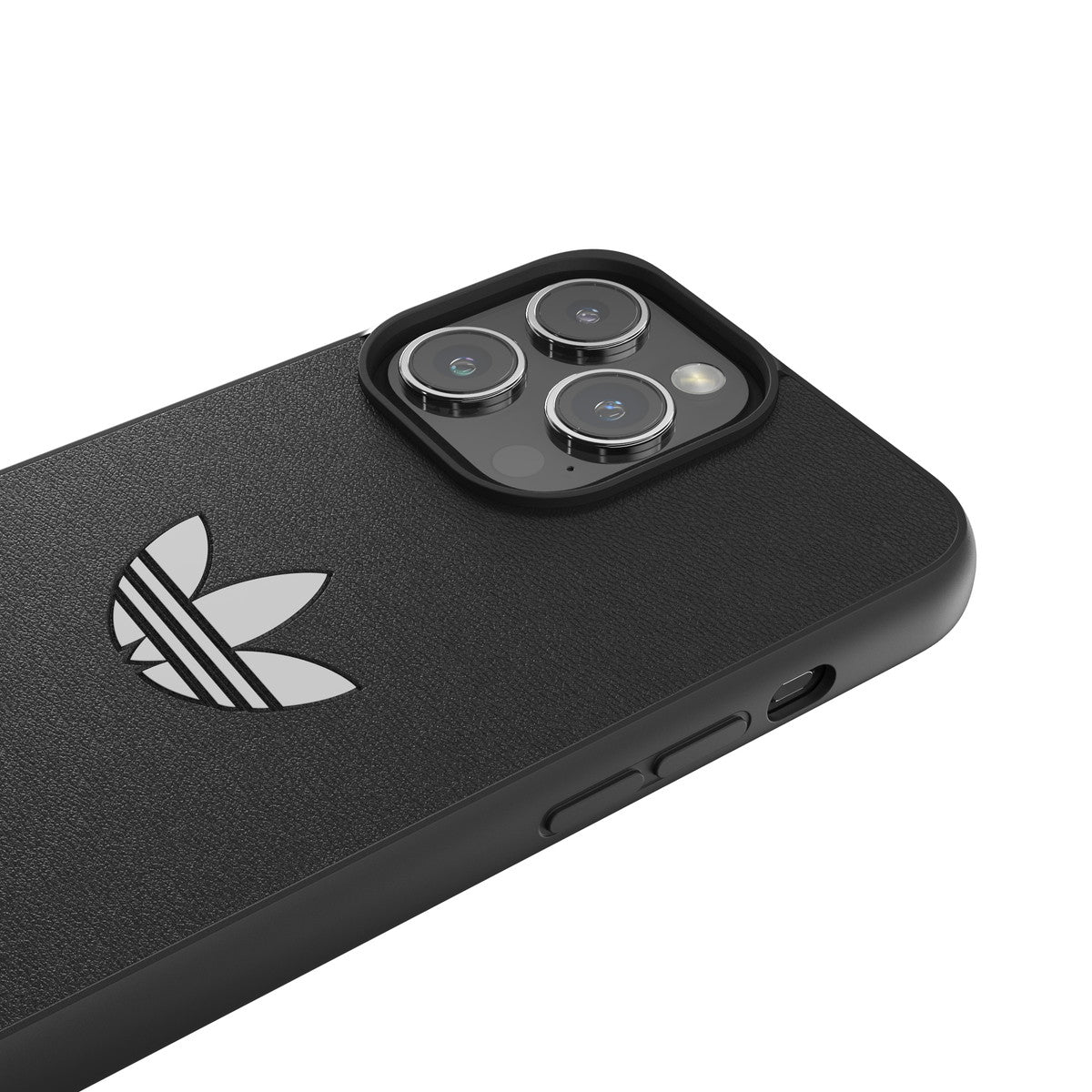 adidas Originals[アディダス オリジナルス] iPhone 15 Pro Max スマホケース スマホカバー ICONIC Black シンプル ロゴ ブラック ≪特価！≫ (53798(IR3838))