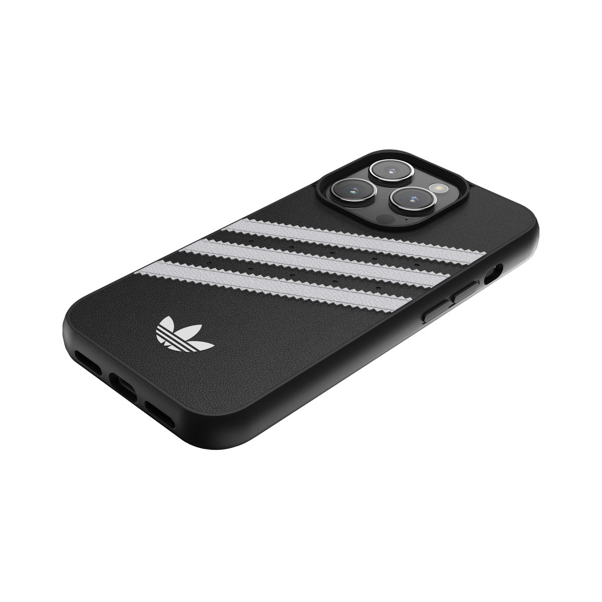 iPhone 15 ブラック 256GB ケースのオマケ付き　超美品 adidas Originals iPhone15ProMaxケース SAMBA ブラック/ホワイト