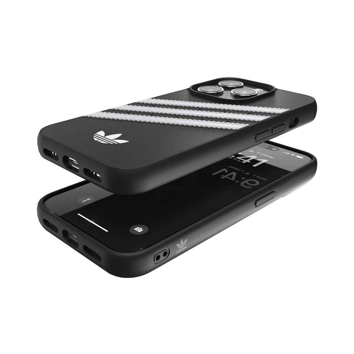 adidas Originals iPhone15Proケース SAMBA ブラック/ホワイト