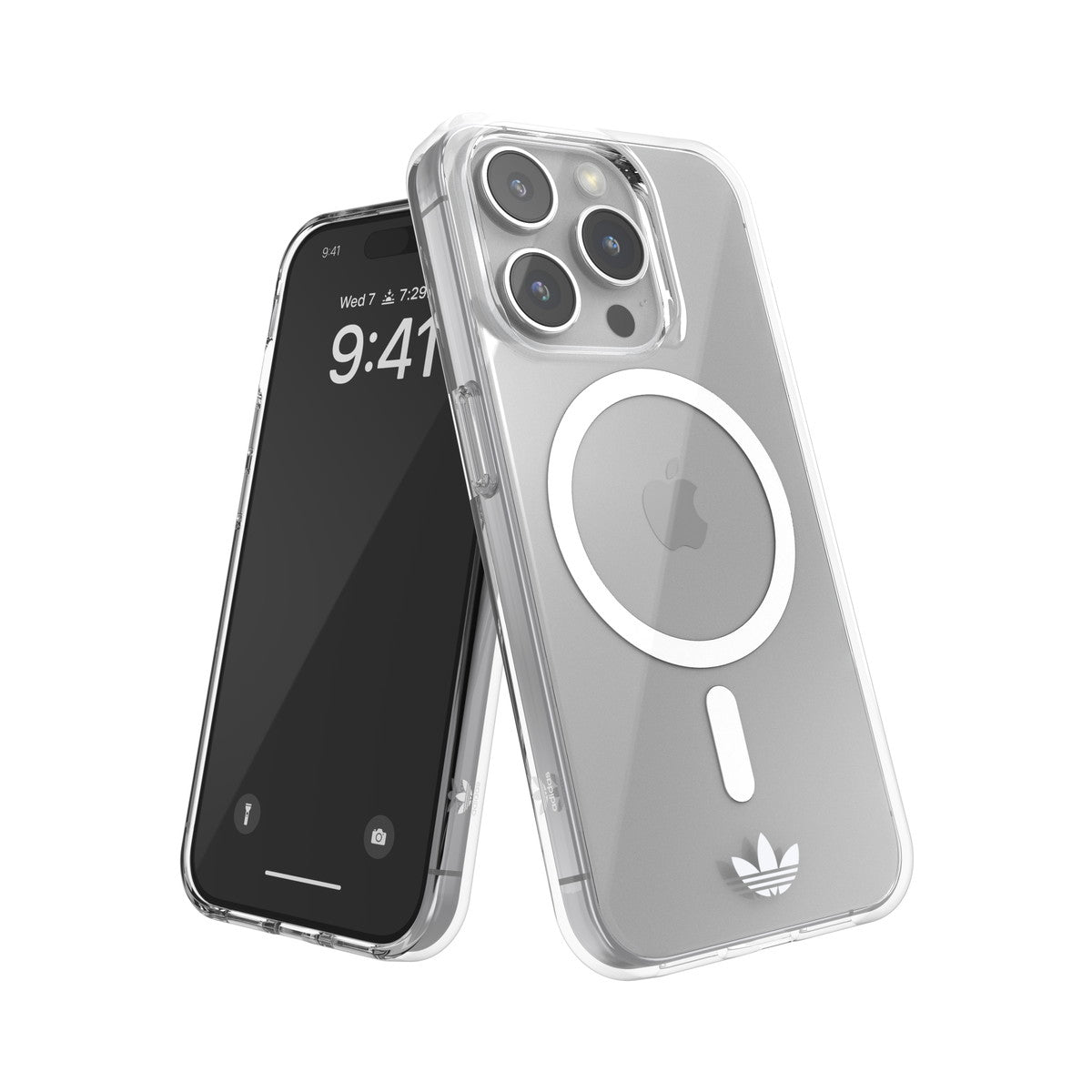 adidas Originals[アディダス オリジナルス] iPhone 15 Pro スマホケース スマホカバー MagSafe CLEAR シンプル ロゴ マグネット クリア ≪特価！≫ (53827(IR3867))