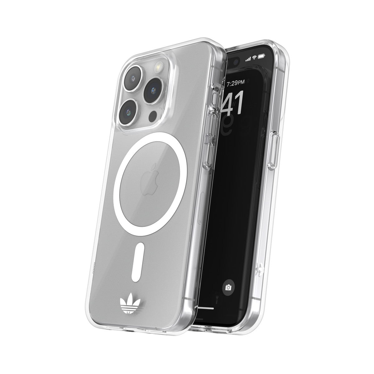 国内配送★adidas★iPhone 15 OR MagSafeケース ProとPlusも アディダスのMagSafe対応iPhone 15 Plus用クリアケース「adidas