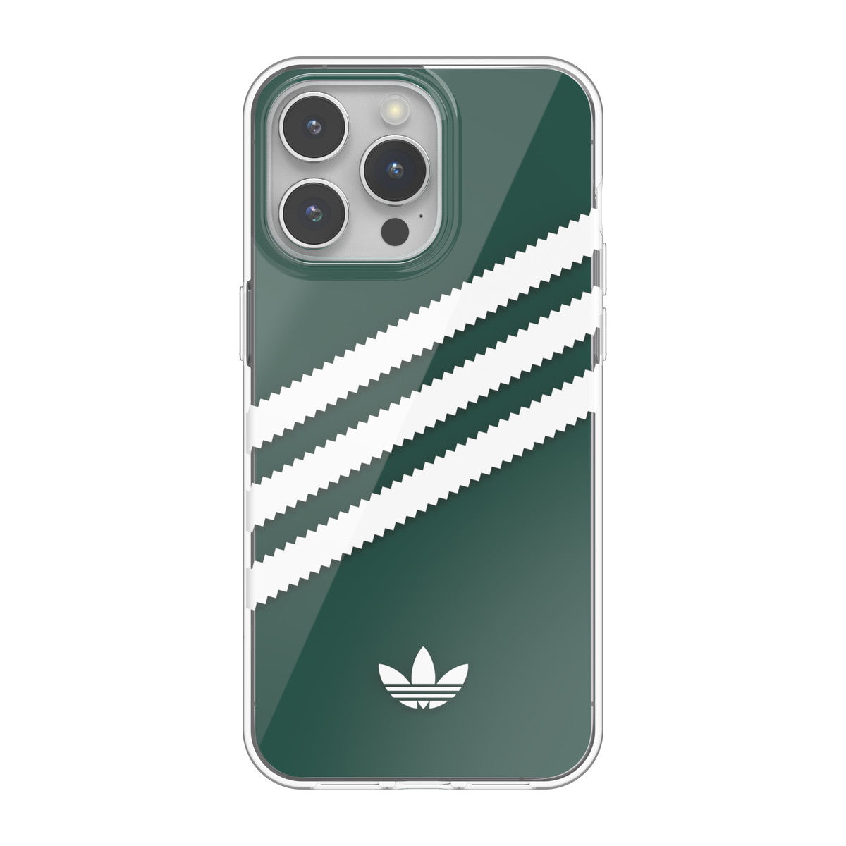 adidas Originals[アディダス オリジナルス] iPhone 15 Pro Max スマホケース スマホカバー 3 STRIPES CLEAR w/5 films SAMBAモチーフシリーズ ロゴ 着せ替え 5色 クリア ≪特価！≫ (53895(IR3934))
