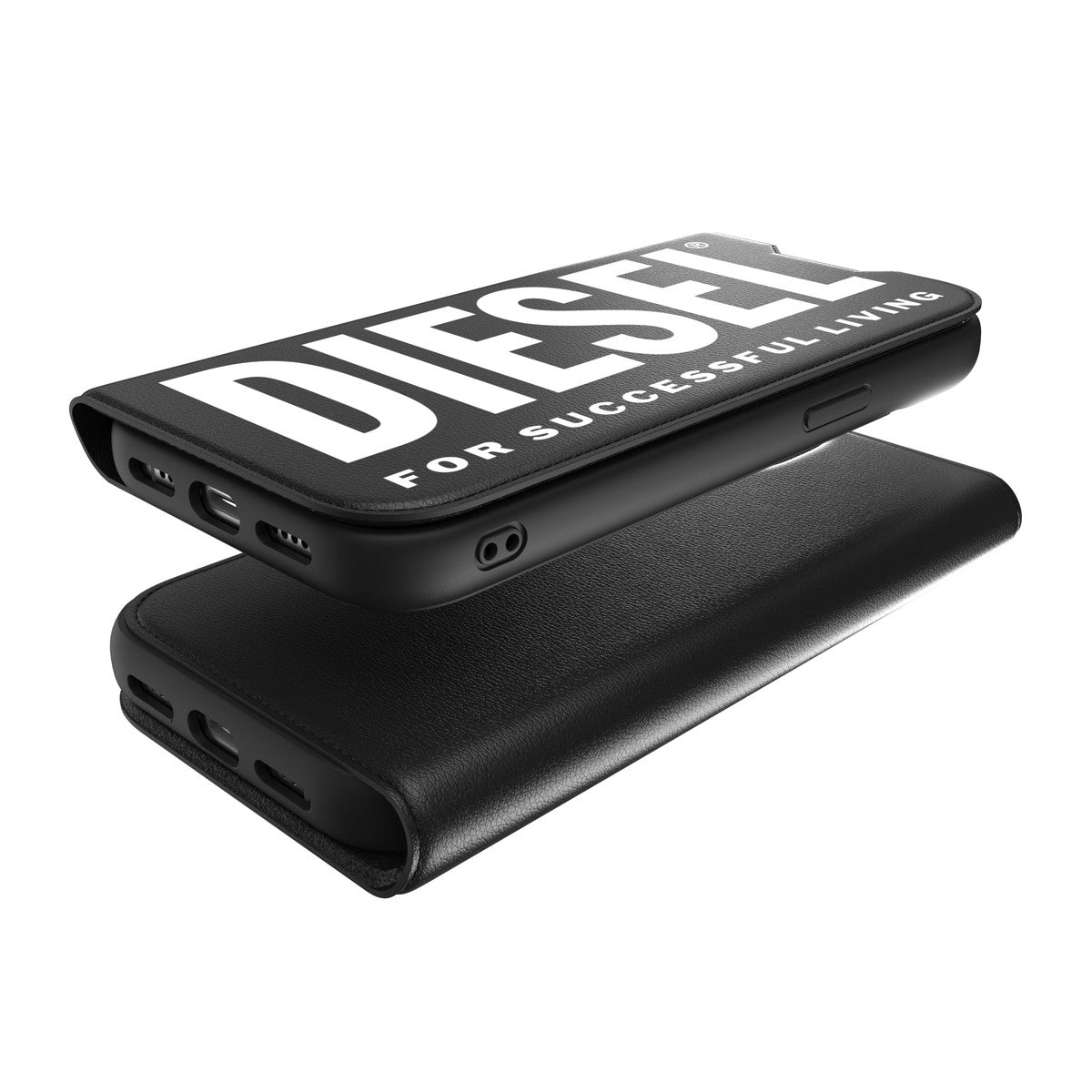 DIESEL iPhone15ケース Booklet ブラック