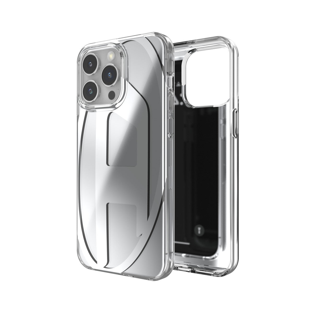 お歳暮・冬ギフト特集 2024 人気ランキング DIESEL シルバーメタリック Clear D Oval iPhone15ProMaxケース iPhoneアクセサリー