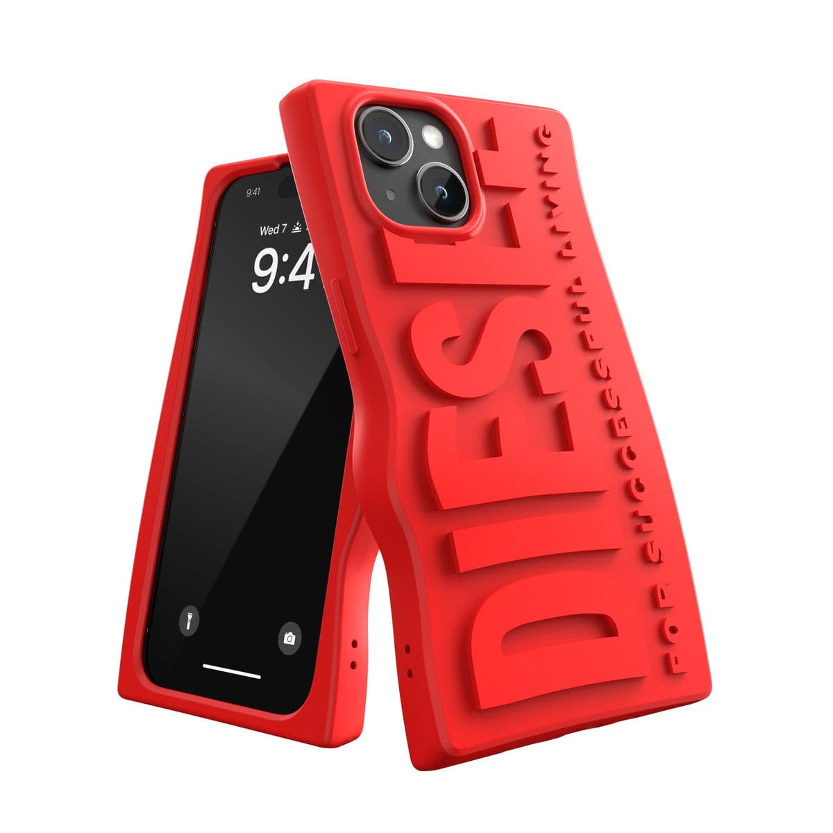 DIESEL iPhone15ケース D By DIESEL Silicone レッド