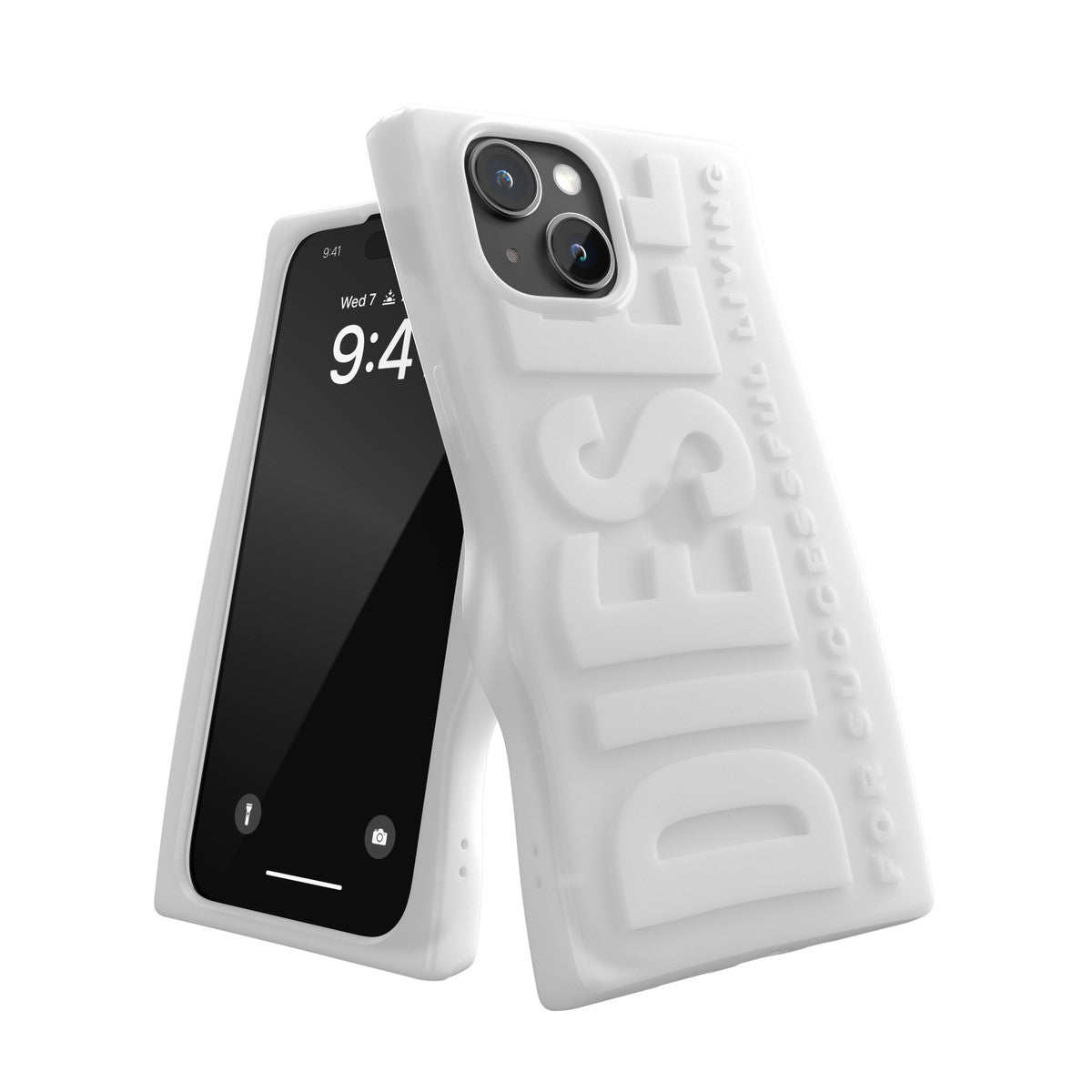 DIESEL iPhone15ケース D By DIESEL Silicone ミルキーホワイト
