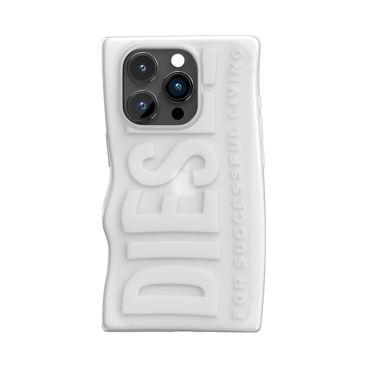 DIESEL iPhone15Proケース D By DIESEL Silicone ミルキーホワイト