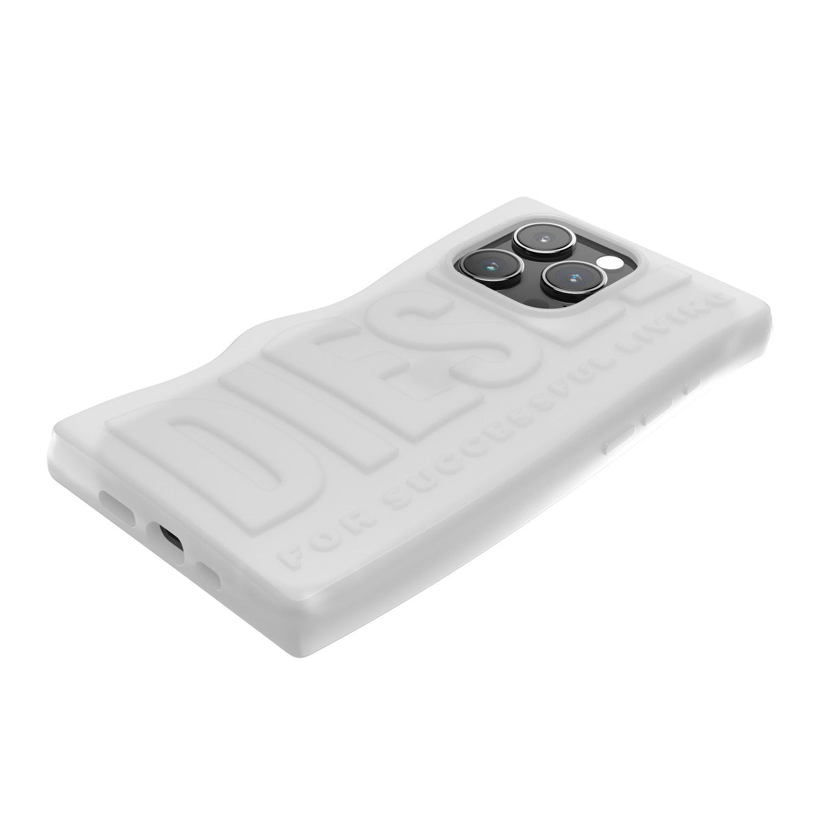 国内配送★DIESEL★iPhone 15 Pro シリコンケース ホワイト 国内発送【DIESEL】iPhone 15/15Proシリコンケース スマホケース