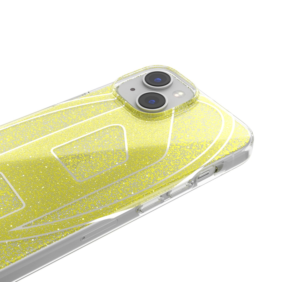 DIESEL iPhone14/13ケース Oval D Glitter ブラック