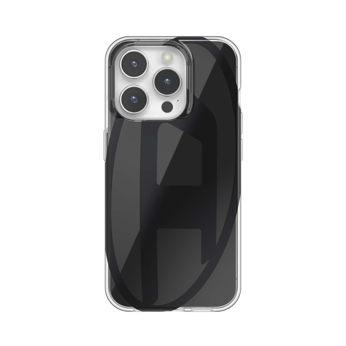 【♡！ 】diesel オーバルD iPhone15promaxケース iPhone15ProMaxケース Oval D Clear シルバーメタリック