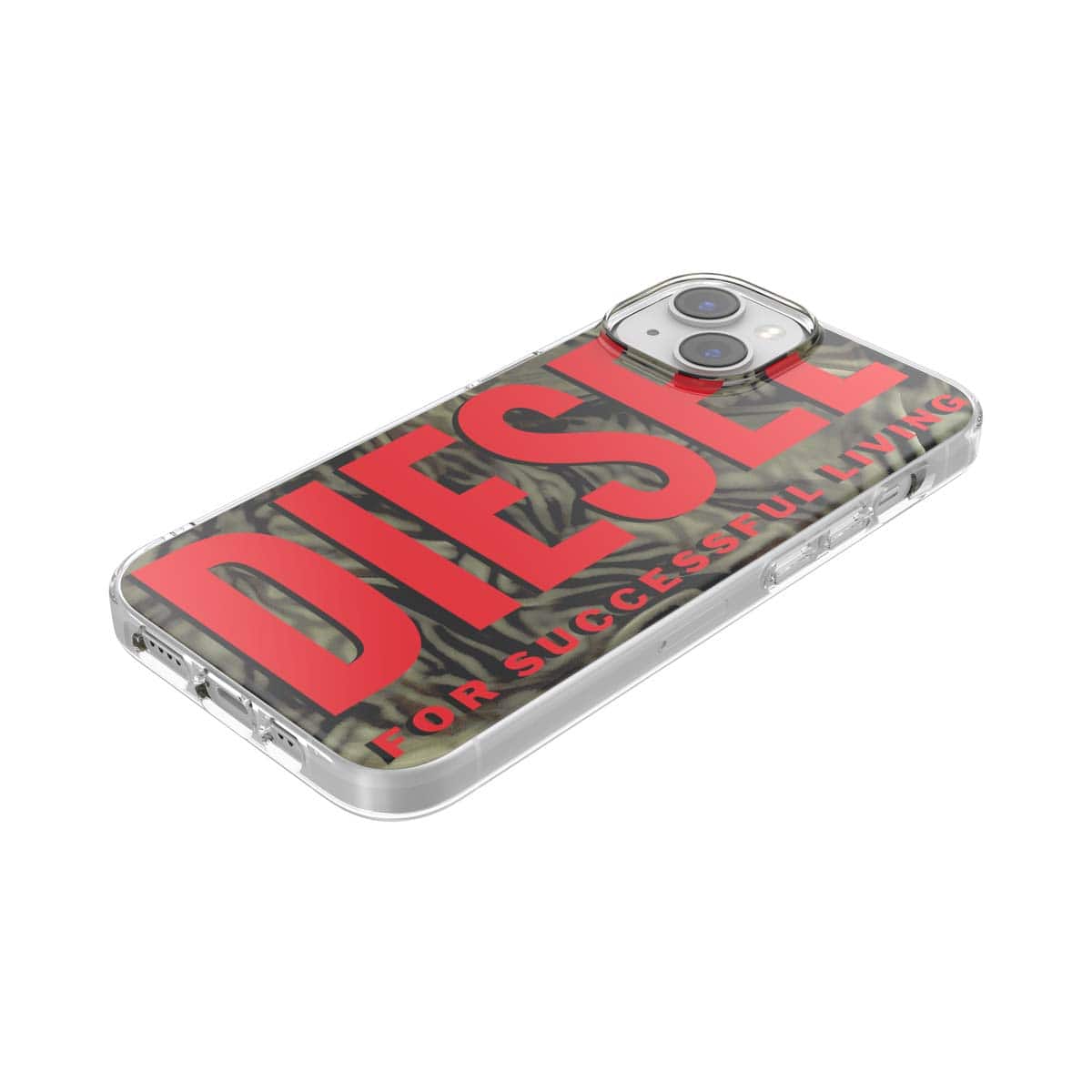 【DIESEL】Biscotto ミラーiPhoneケース MagSafe DIESEL iPhone14/13ケース Biscotto Camo レッド