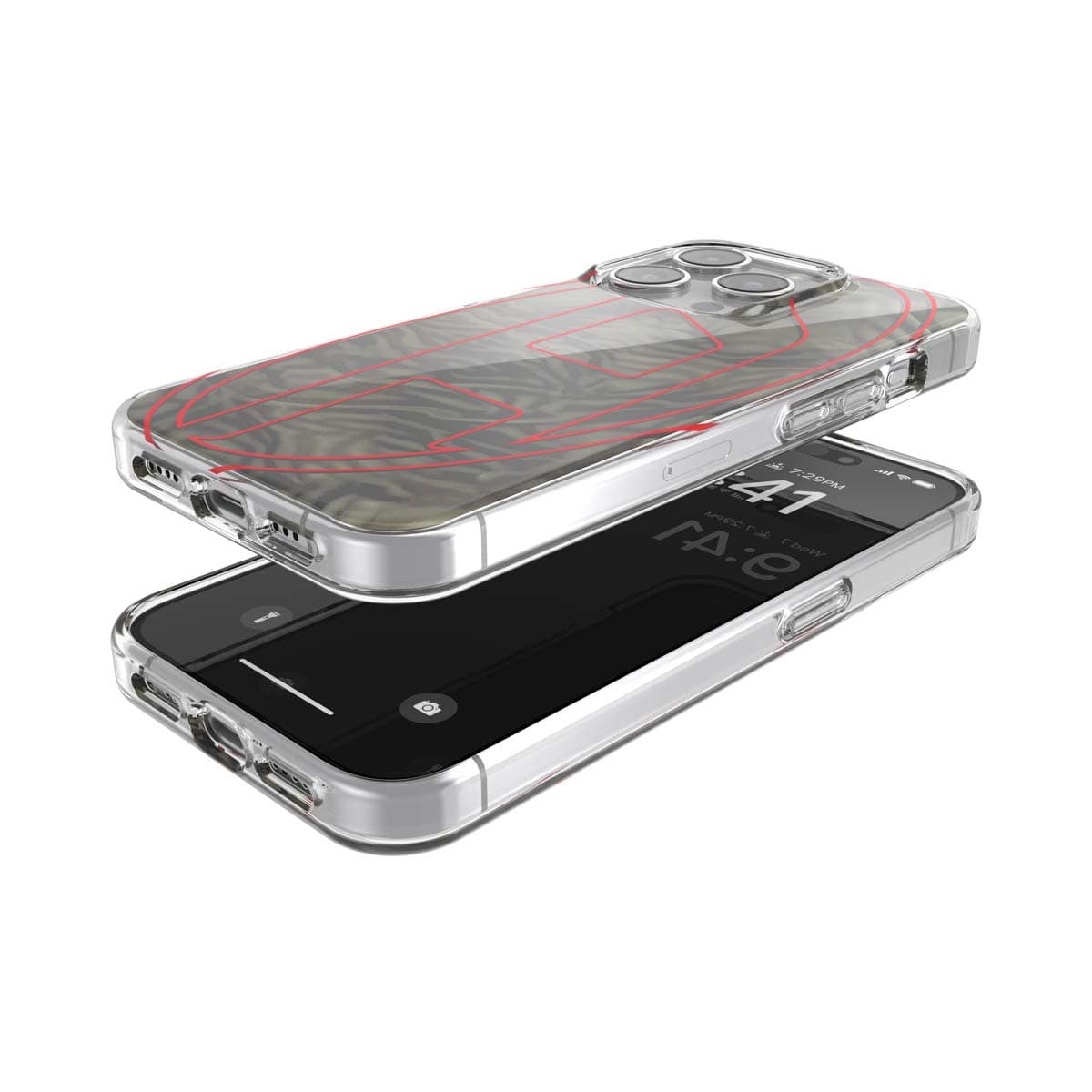 DIESEL iPhone15Proケース Oval D ブラック