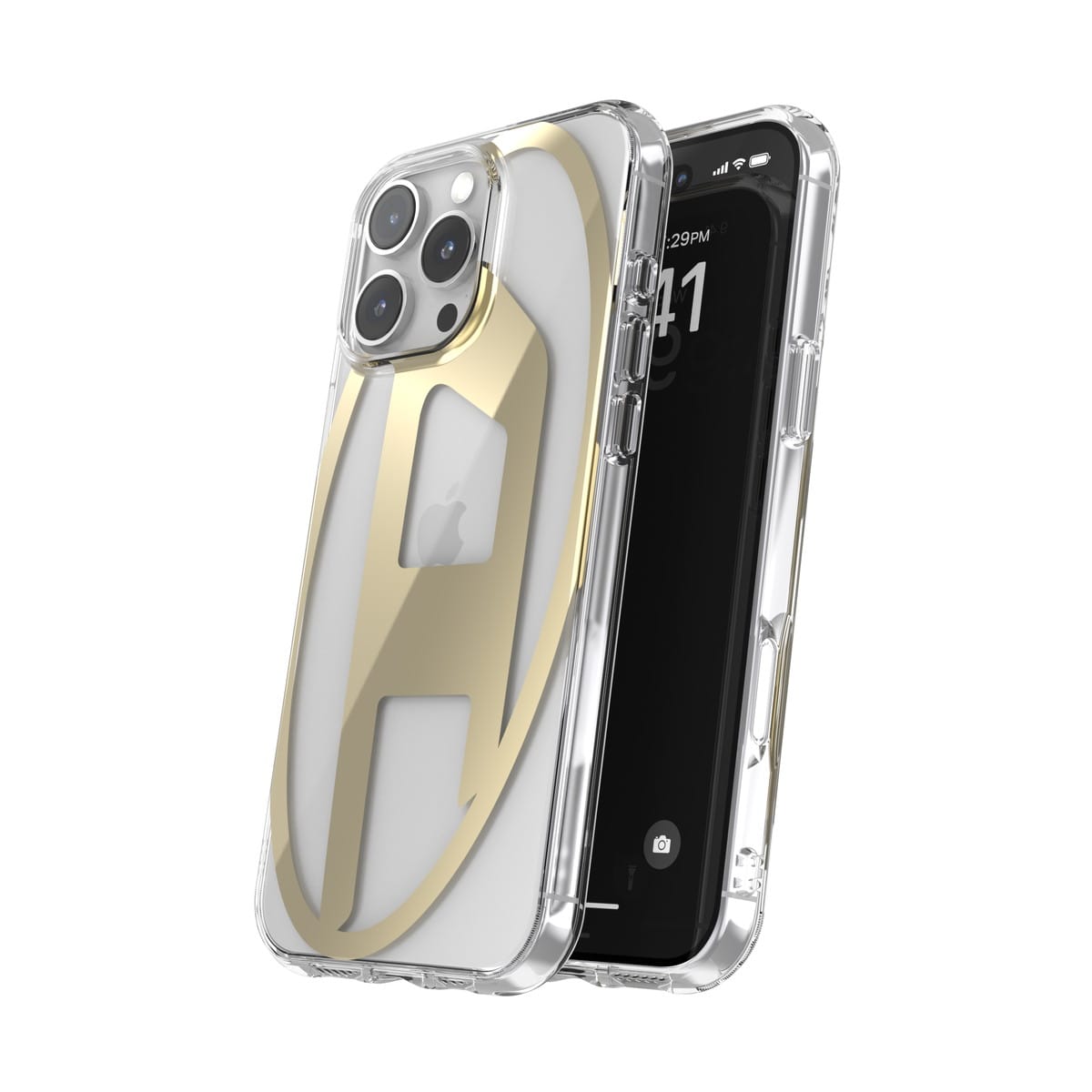 人気激安 iPhone 16 Pro Maxケース Oval D Mirror Clear クリア/ゴールド iPhoneアクセサリー