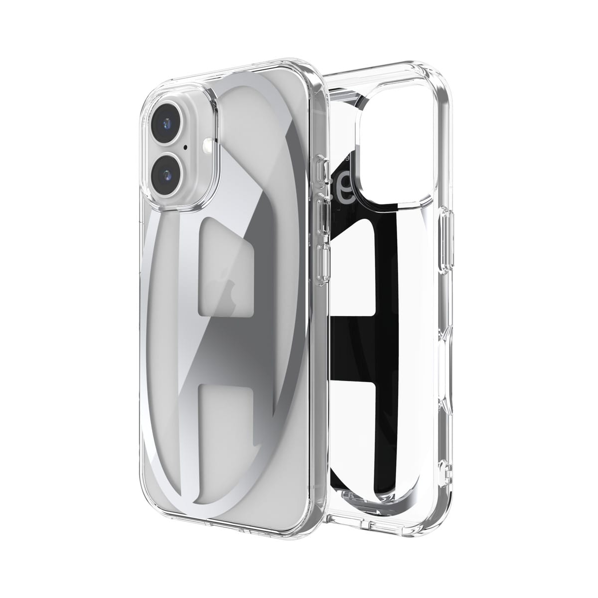 送料無料 通販 ファッション 16ケース iPhone Oval クリア/シルバー Clear Mirror D iPhoneアクセサリー