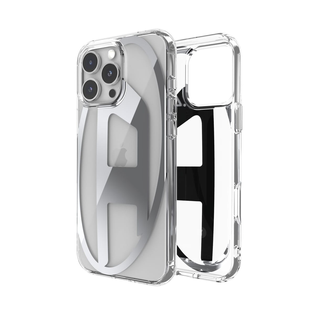 流行 Maxケース Pro 16 iPhone Oval クリア/シルバー Clear Mirror D iPhoneアクセサリー