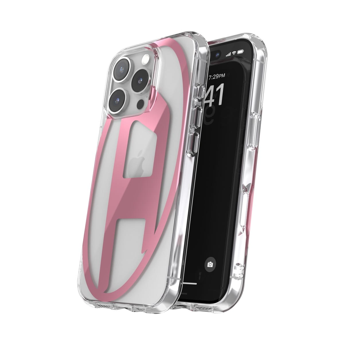【新作入荷!!】 iPhone 16 Proケース Oval D Mirror Clear クリア/ピンク iPhoneアクセサリー