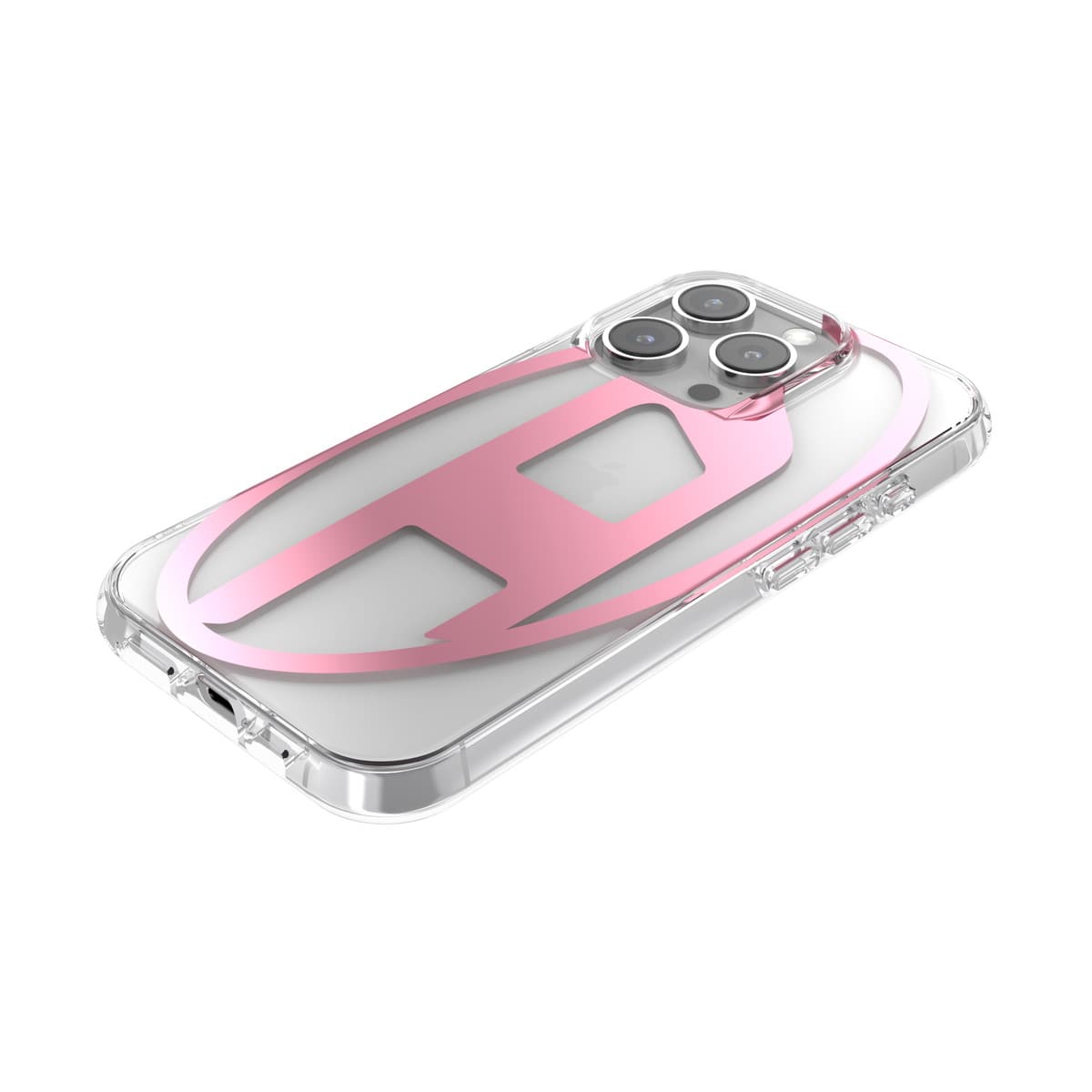 iPhone 16 Proケース Oval D Mirror Clear クリア/ピンク