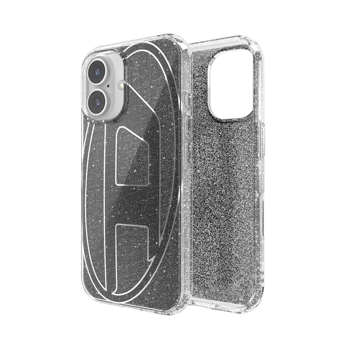 口コミ・レビュー評価が高いおすすめ人気商品の通販 iPhone 16ケース Oval D Glitter ブラック iPhoneアクセサリー