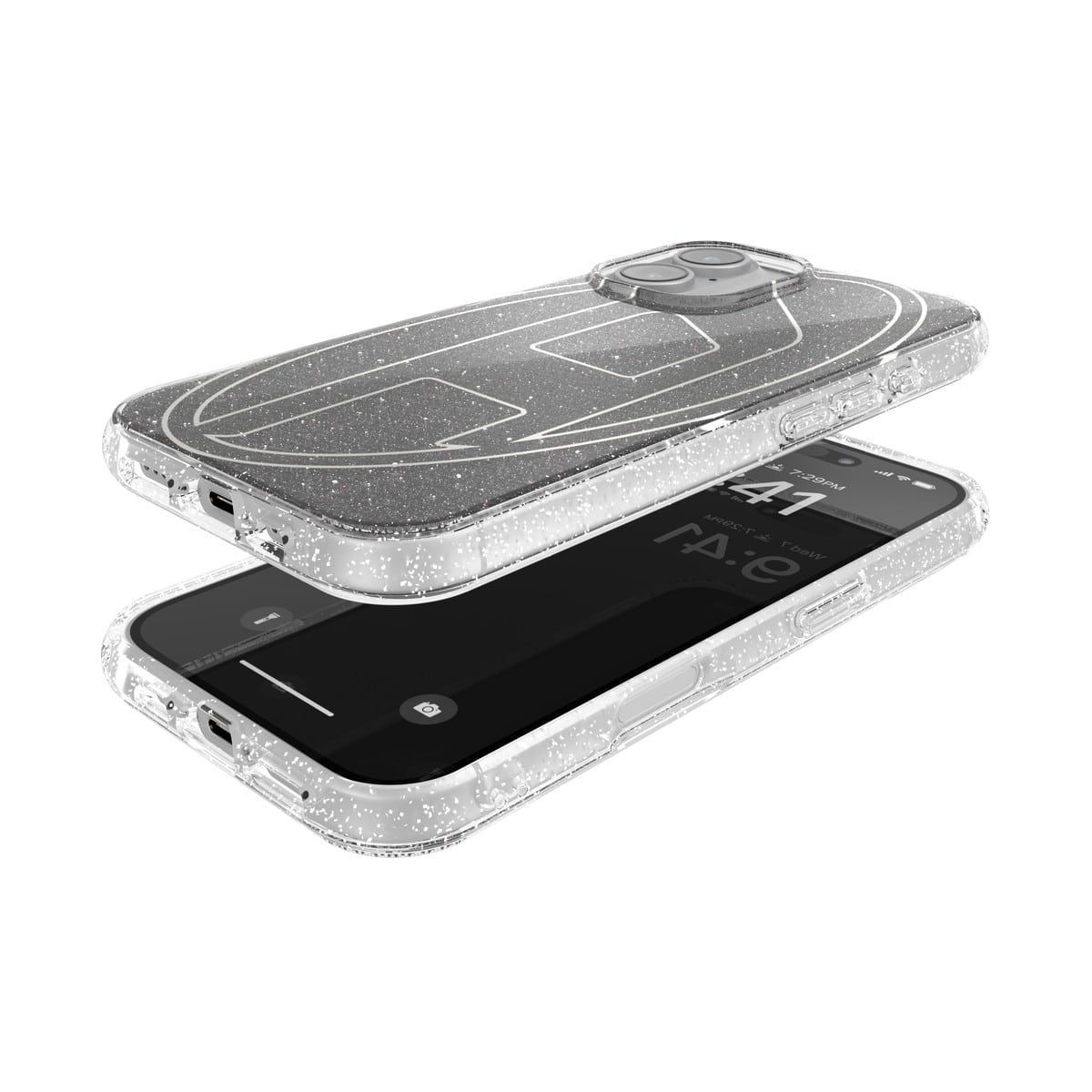 iPhone 16 Diesel Oval D Glitter Case FW24 : ソフトバンク