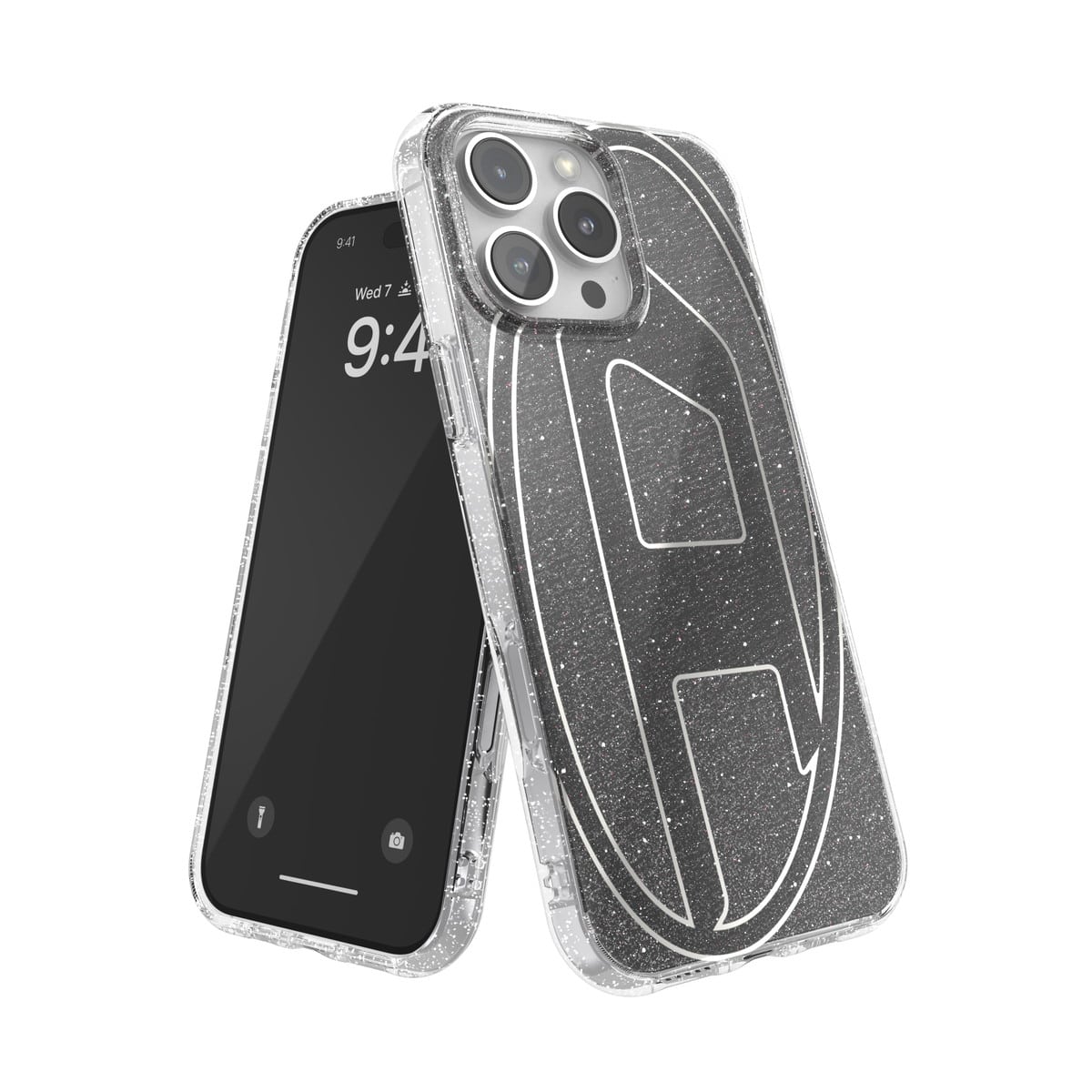 珍しい Oval Maxケース Pro 16 iPhone D ブラック Glitter iPhoneアクセサリー