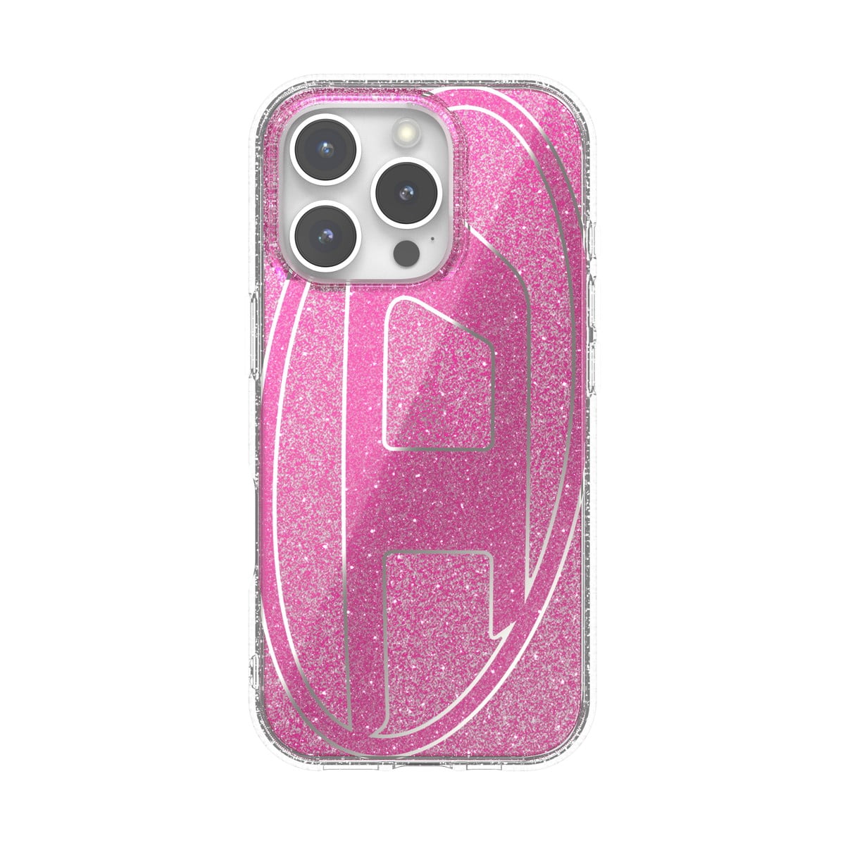 DIESEL iPhone14/13ケース Oval D Glitter ピンク – MiraiSell