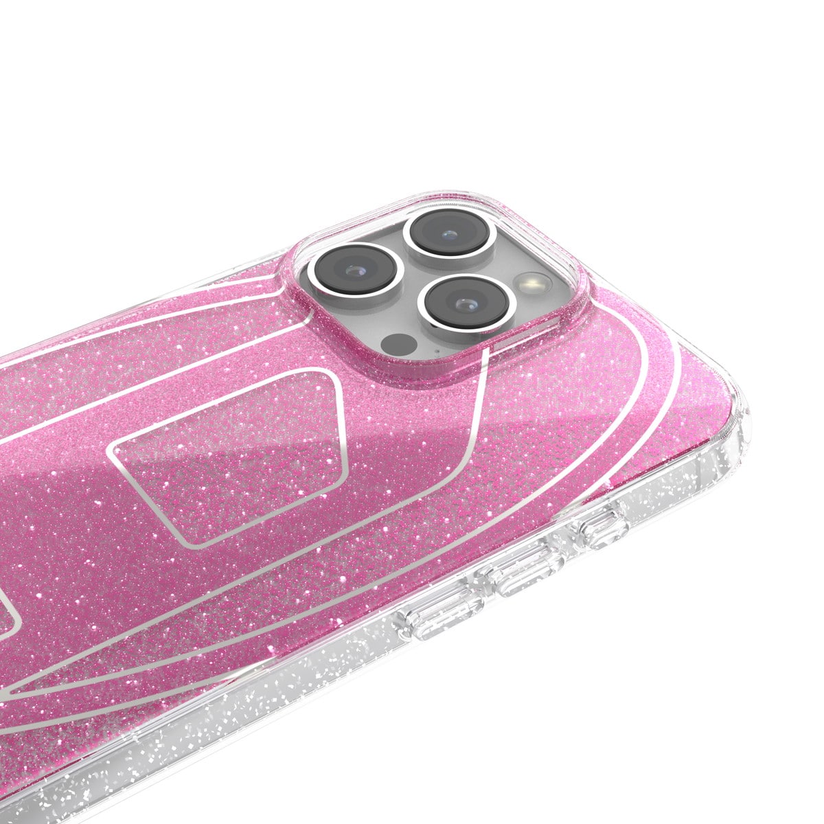 iPhone 16 Pro Maxケース Oval D Glitter ピンク