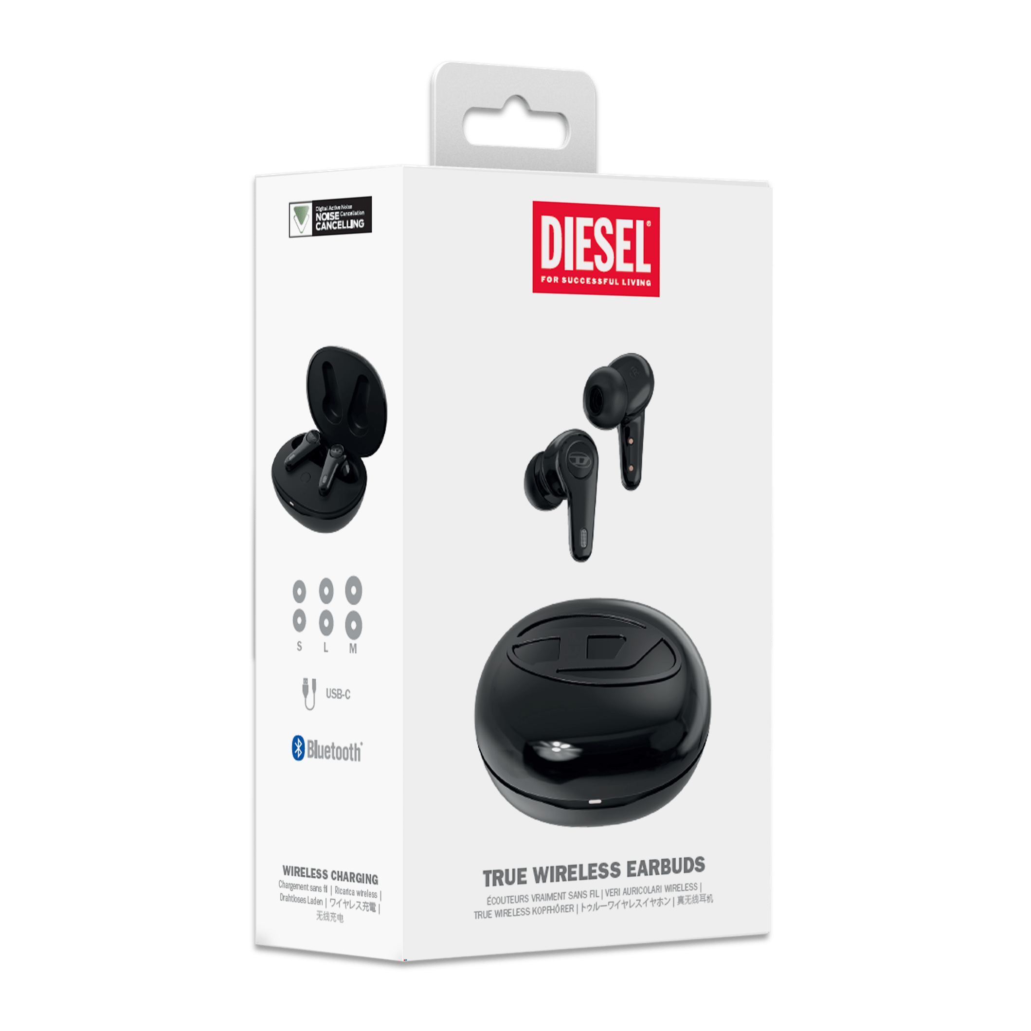 ワイヤレスイヤホン DIESEL True Wireless Earbuds DIESEL[ディーゼル] True Wireless Earbuds Glossy Black
