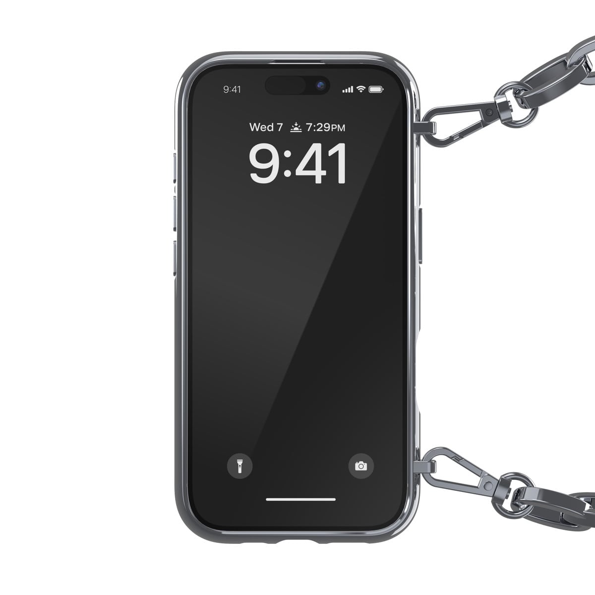 良質  DIESEL[ディーゼル] iPhone 16 Pro Case Oval D GLOSSY CHAIN iPhoneアクセサリー
