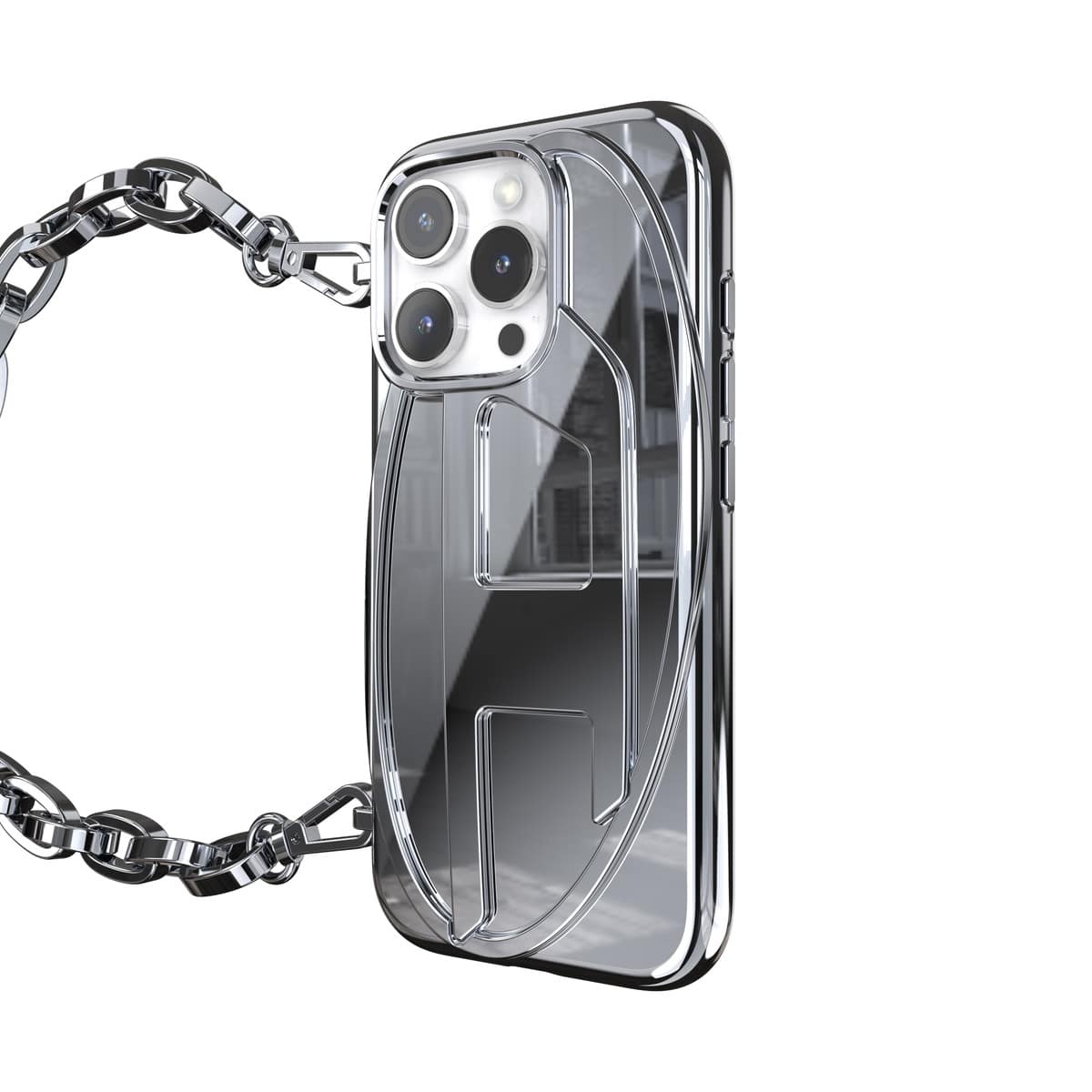 iPhone 16 Proケース Oval D Glitter シルバー – MiraiSell