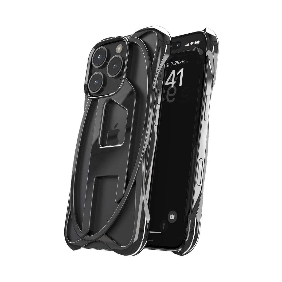 iPhoneアクセサリー DIESEL CAGED D CASE iPhone 16 Pro DIESEL[ディーゼル] iPhone 16 Pro Case CAGED D GLOSSY Black