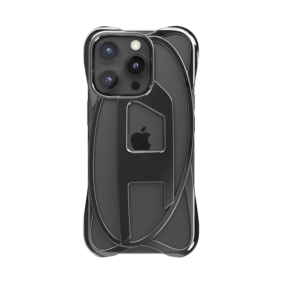 DIESEL[ディーゼル] iPhone 16 Pro Case CAGED D GLOSSY Black