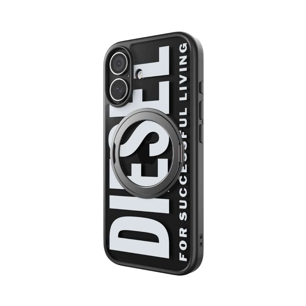 DIESEL[ディーゼル] iPhone 17 スマホケース スマホカバー Ringstand MagSafe スマホリング スタンド ブラック ブラック 60403
