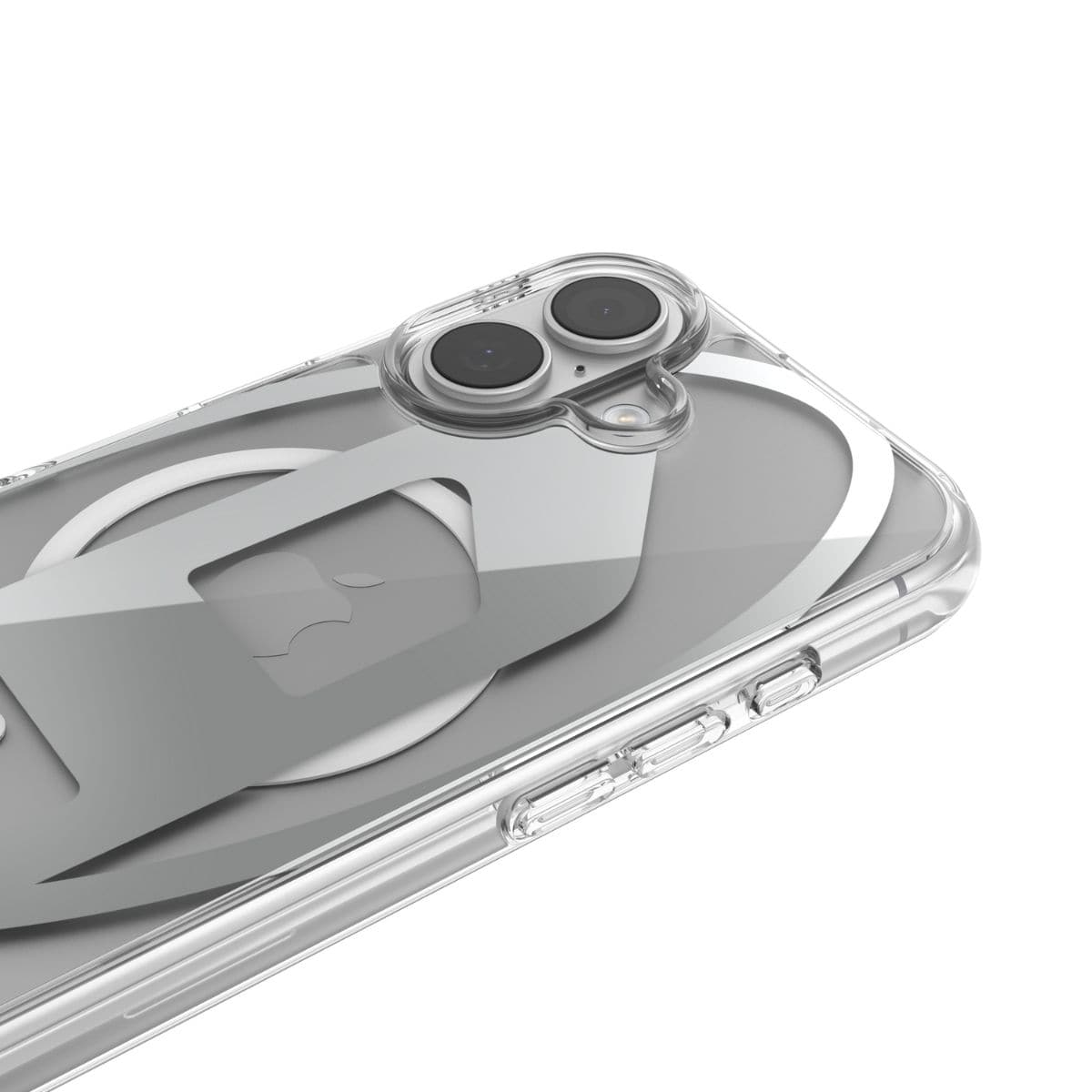 DIESEL[ディーゼル] iPhone 17 スマホケース スマホカバー Oval D Metallic Magsafe ミラー クリア/シルバー クリアシルバー 60411