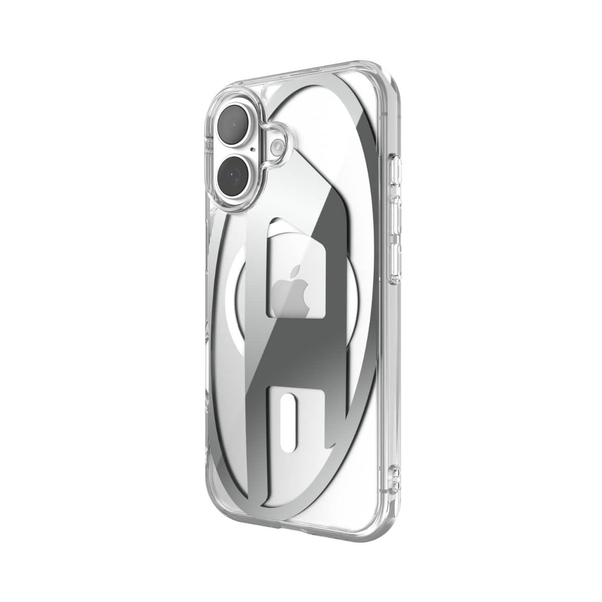 DIESEL[ディーゼル] iPhone 17 スマホケース スマホカバー Oval D Metallic Magsafe ミラー クリア/シルバー クリアシルバー 60411