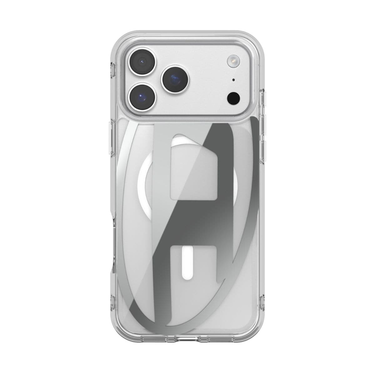 DIESEL[ディーゼル] iPhone 17 Pro Max スマホケース スマホカバー Oval D Metallic Magsafe ミラー クリア/シルバー クリアシルバー 60414