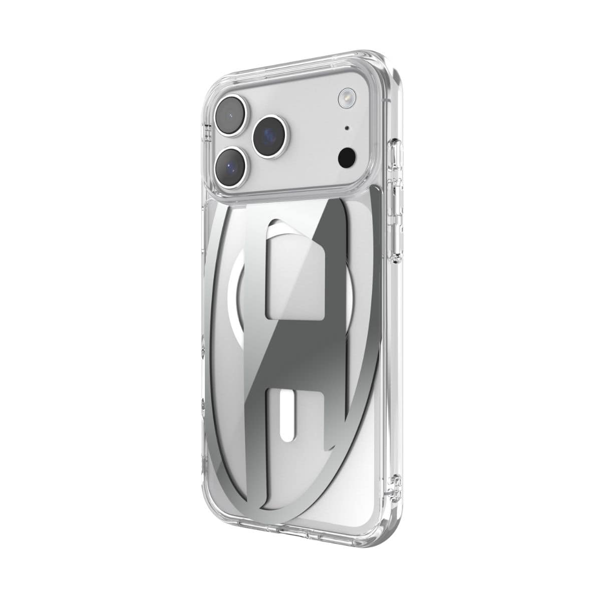 DIESEL[ディーゼル] iPhone 17 Pro Max スマホケース スマホカバー Oval D Metallic Magsafe ミラー クリア/シルバー クリアシルバー 60414