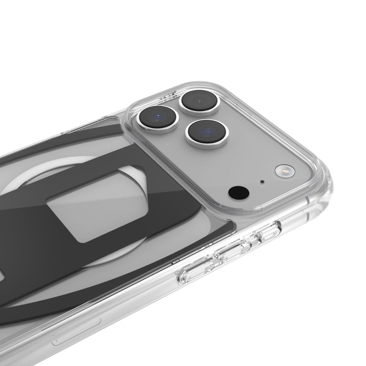 DIESEL[ディーゼル] iPhone 17 Pro Max スマホケース スマホカバー Oval D Metallic Magsafe ミラー クリア/ブラック クリア　ブラック 60418