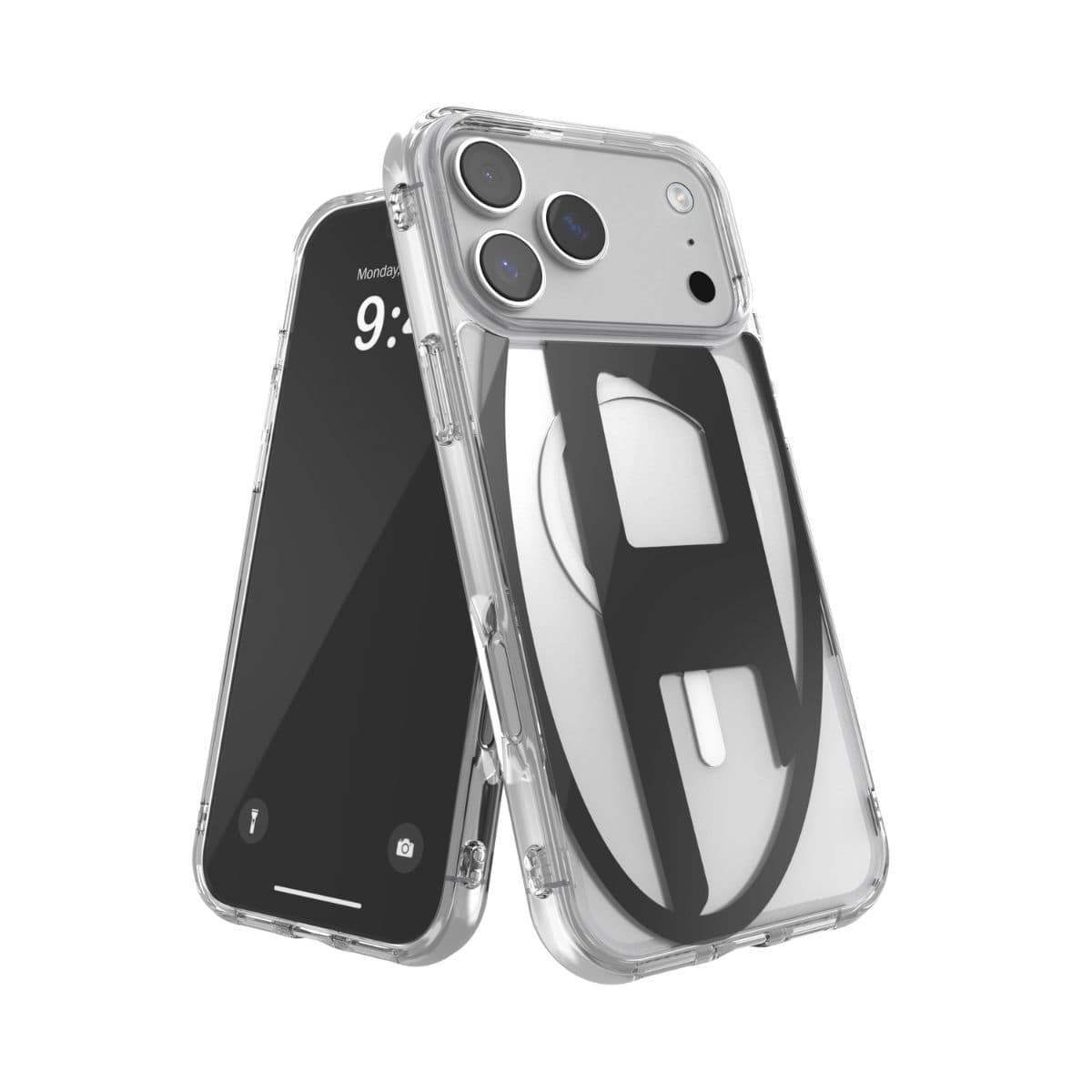 DIESEL[ディーゼル] iPhone 17 Pro Max スマホケース スマホカバー Oval D Metallic Magsafe ミラー クリア/ブラック クリア　ブラック 60418