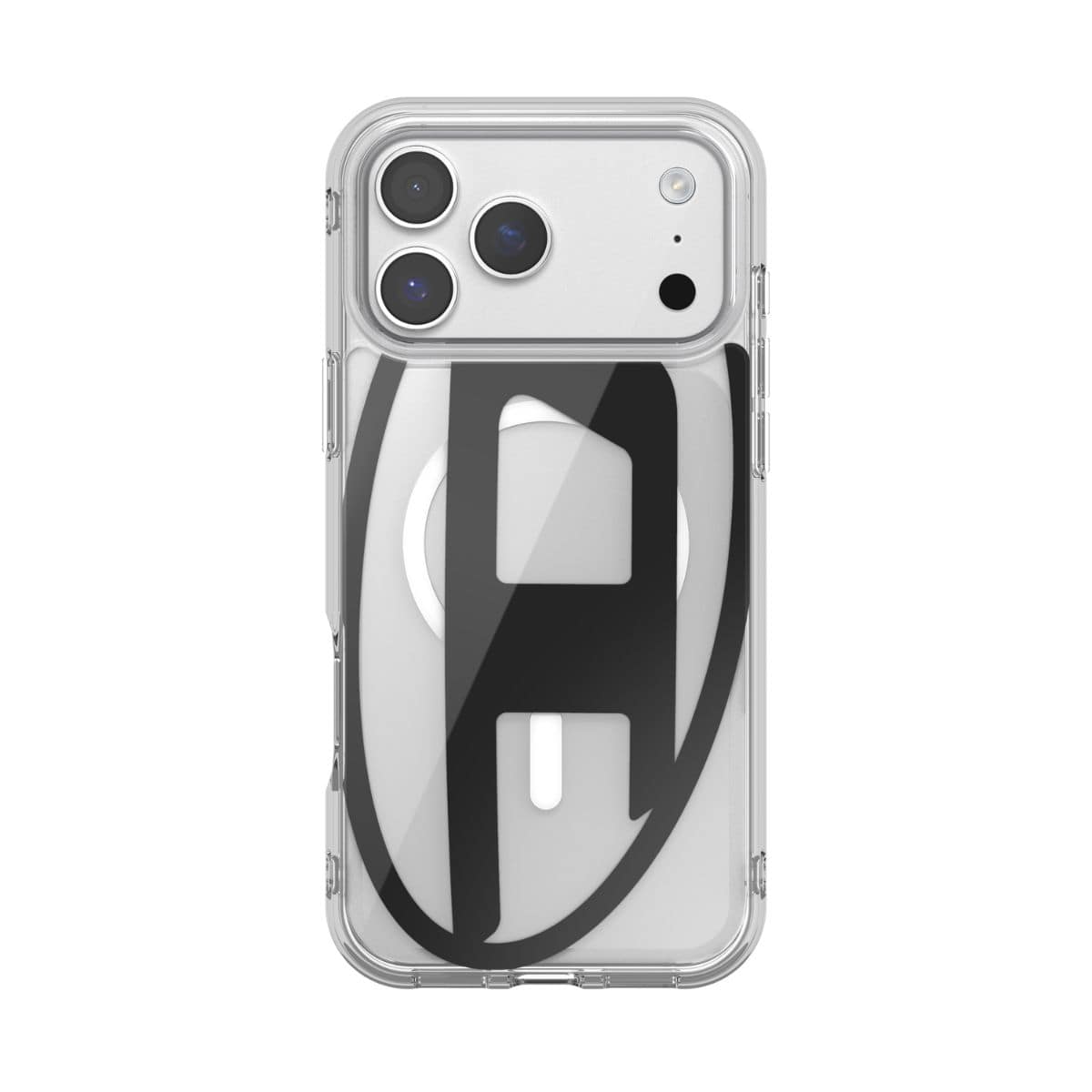 DIESEL[ディーゼル] iPhone 17 Pro Max スマホケース スマホカバー Oval D Metallic Magsafe ミラー クリア/ブラック クリア　ブラック 60418