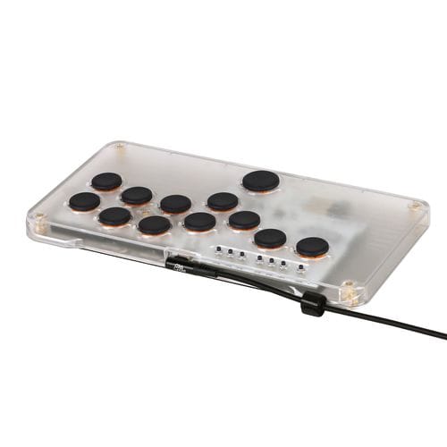 ＜期間限定特価！＞ JunkFood[ジャンクフード] SnackBox MICRO LITE CLEAR アーケードコントローラー アケコン クリア レバーレス コンパクト スリム 持ち運び (MG-SBMLT-CL) クリア