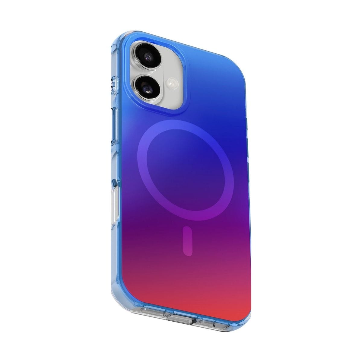 LAUT[ラウト] iPhone 17 スマホケース スマホカバー HUEX WAVE サンセットフェード オレンジブルー L_IP25A_HW_BL