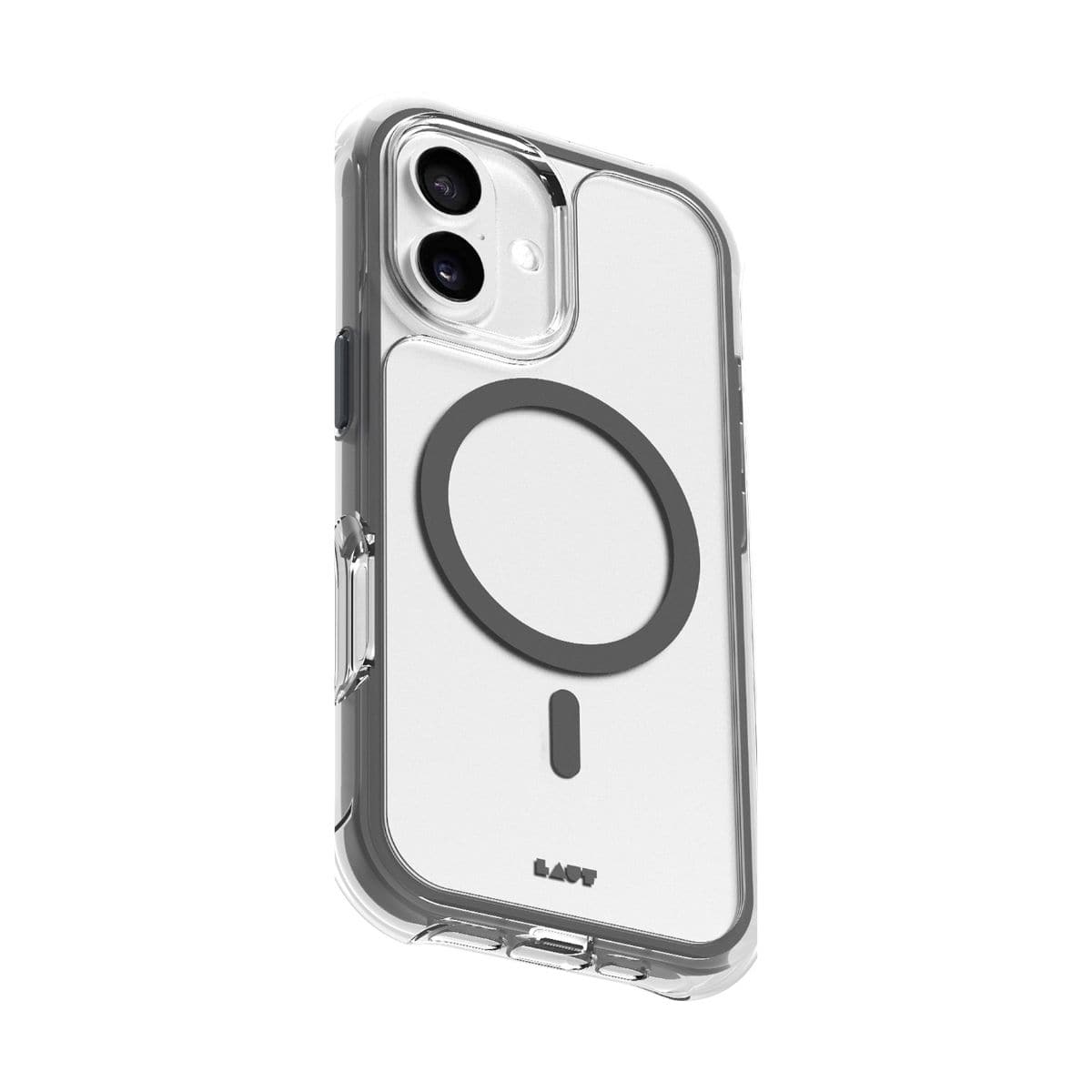 LAUT[ラウト] iPhone 17 スマホケース スマホカバー AERO PROTECT シャドウグレー クリアグレー L_IP25A_AP_GY
