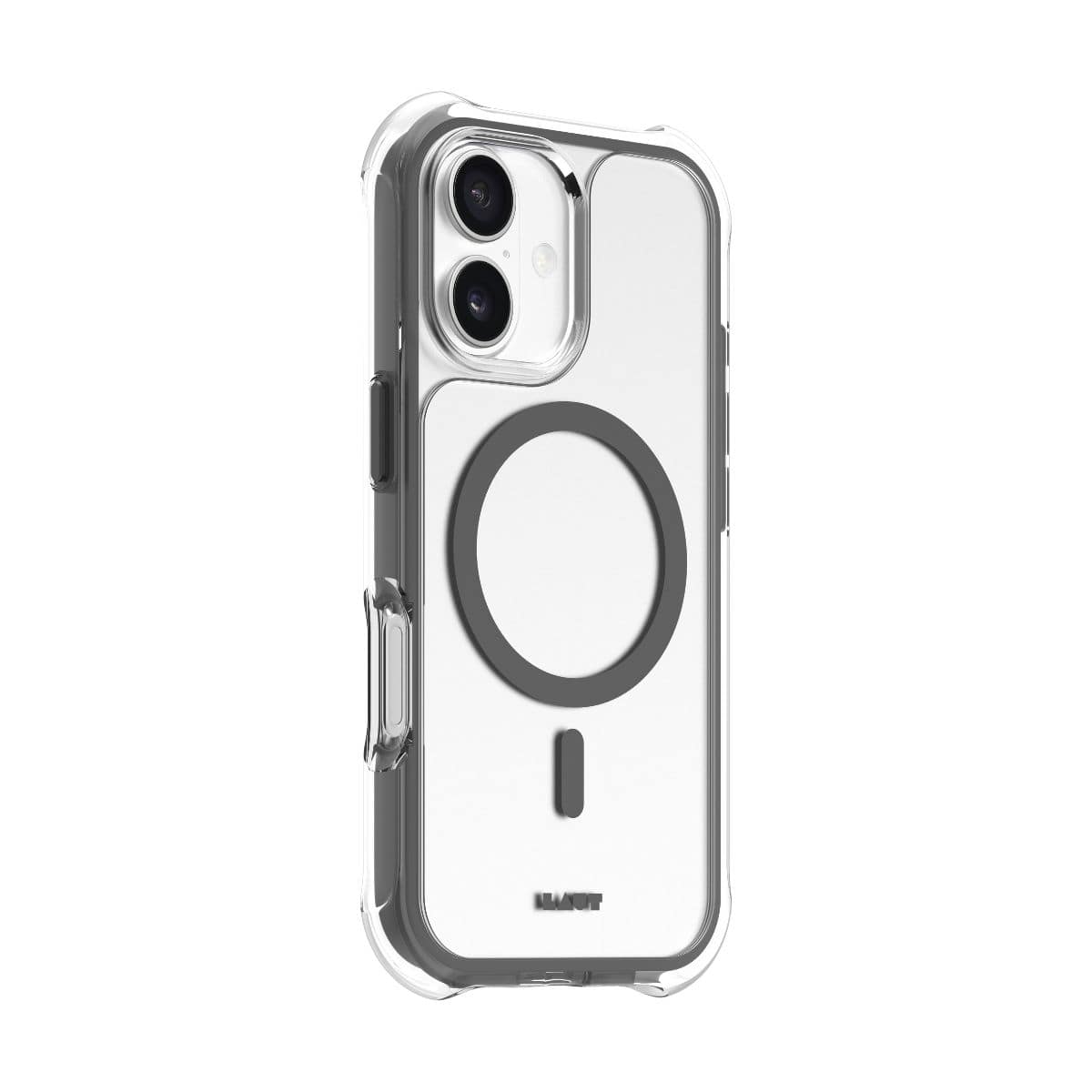 LAUT[ラウト] iPhone 17 スマホケース スマホカバー AERO PROTECT シャドウグレー クリアグレー L_IP25A_AP_GY