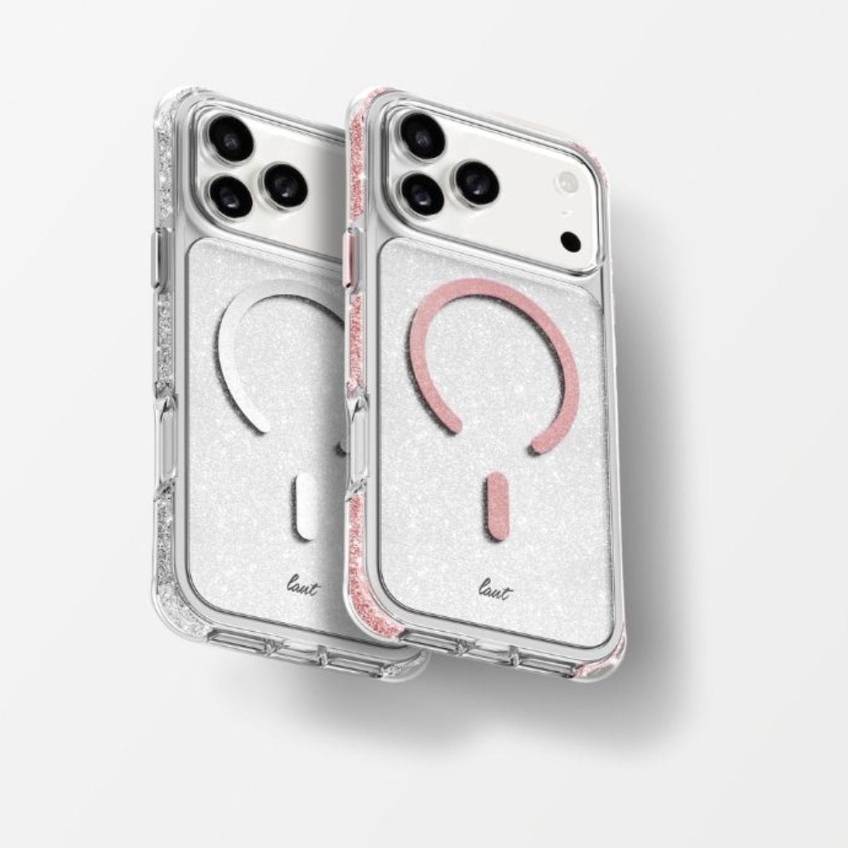 LAUT[ラウト] iPhone 17 Pro スマホケース スマホカバー AERO SPARKLE クリスタルピンク クリアピンク L_IP25B_AS_P