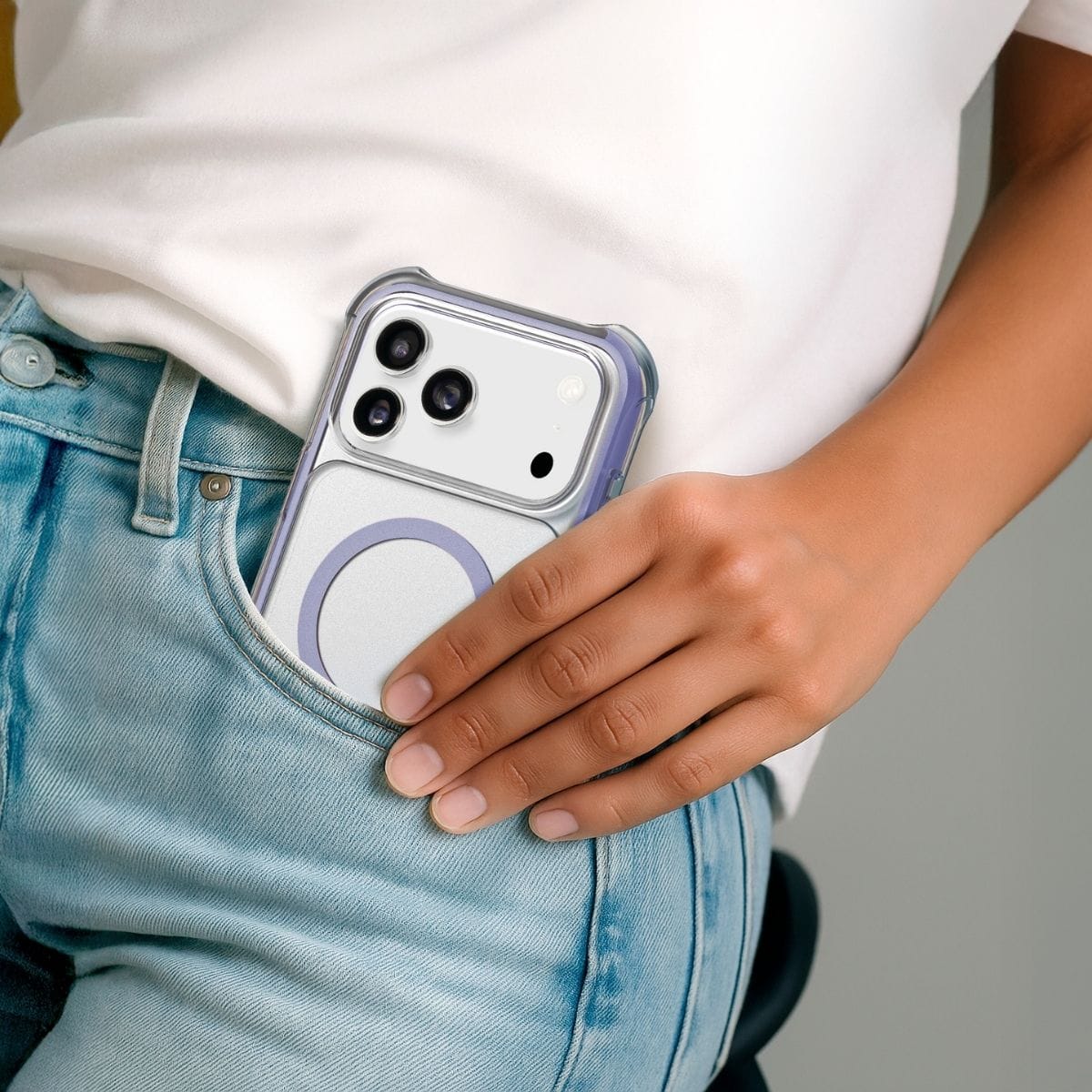 LAUT[ラウト] iPhone 17 Pro Max スマホケース スマホカバー AERO PROTECT ライトパープル クリアパープル L_IP25D_AP_PU