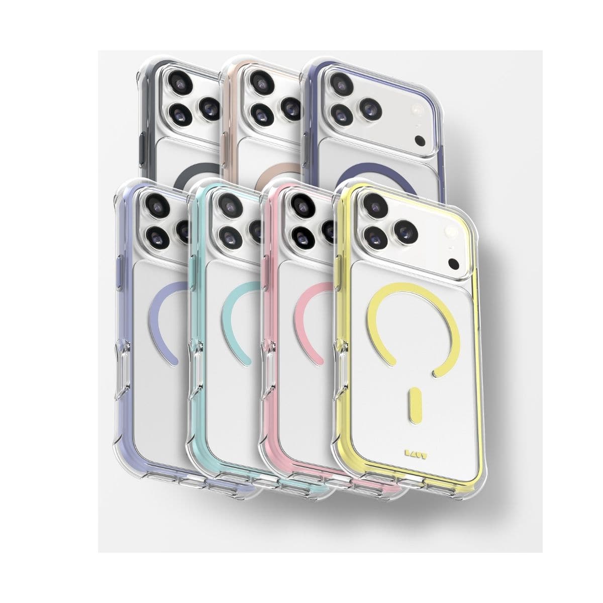 LAUT[ラウト] iPhone 17 Pro Max スマホケース スマホカバー AERO PROTECT シャドウグレー クリアグレー L_IP25D_AP_GY