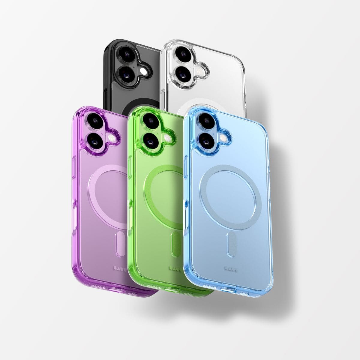 LAUT[ラウト] iPhone 17 スマホケース スマホカバー CRYSTAL FLURO ライトピンク ピンク L_IP25A_CF_P