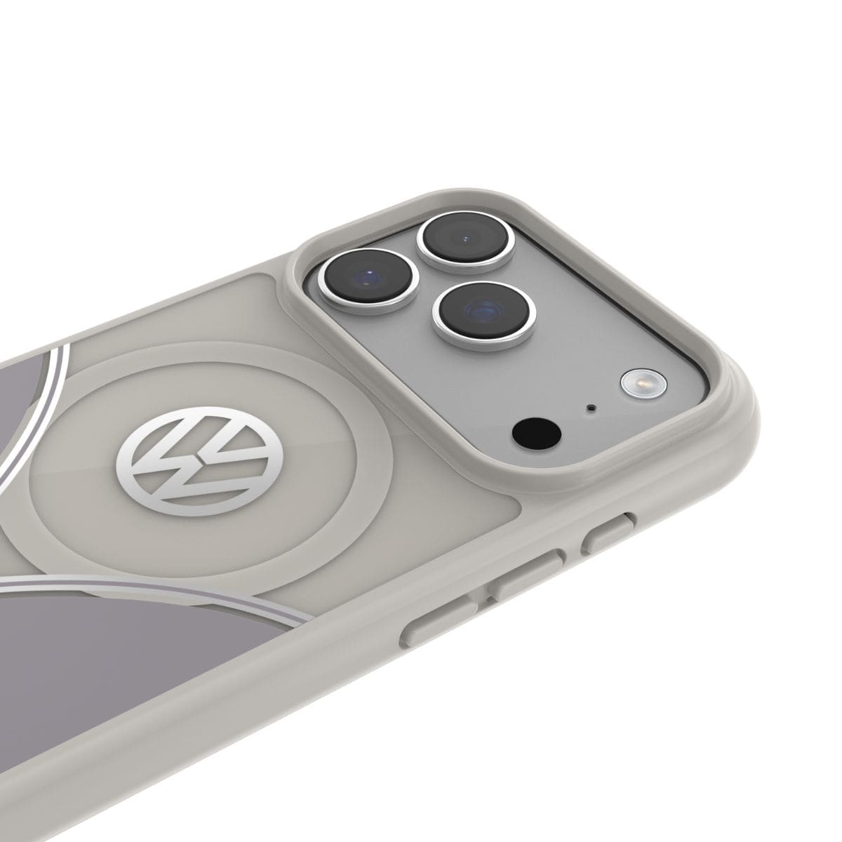 Volkswagen[フォルクスワーゲン] iPhone 17Pro ケース スマホケース MagSafe対応 ストラップホールあり Smoke Gray(スモークグレー) Gray/White グレー/ホワイト グレー/ホワイト 60486