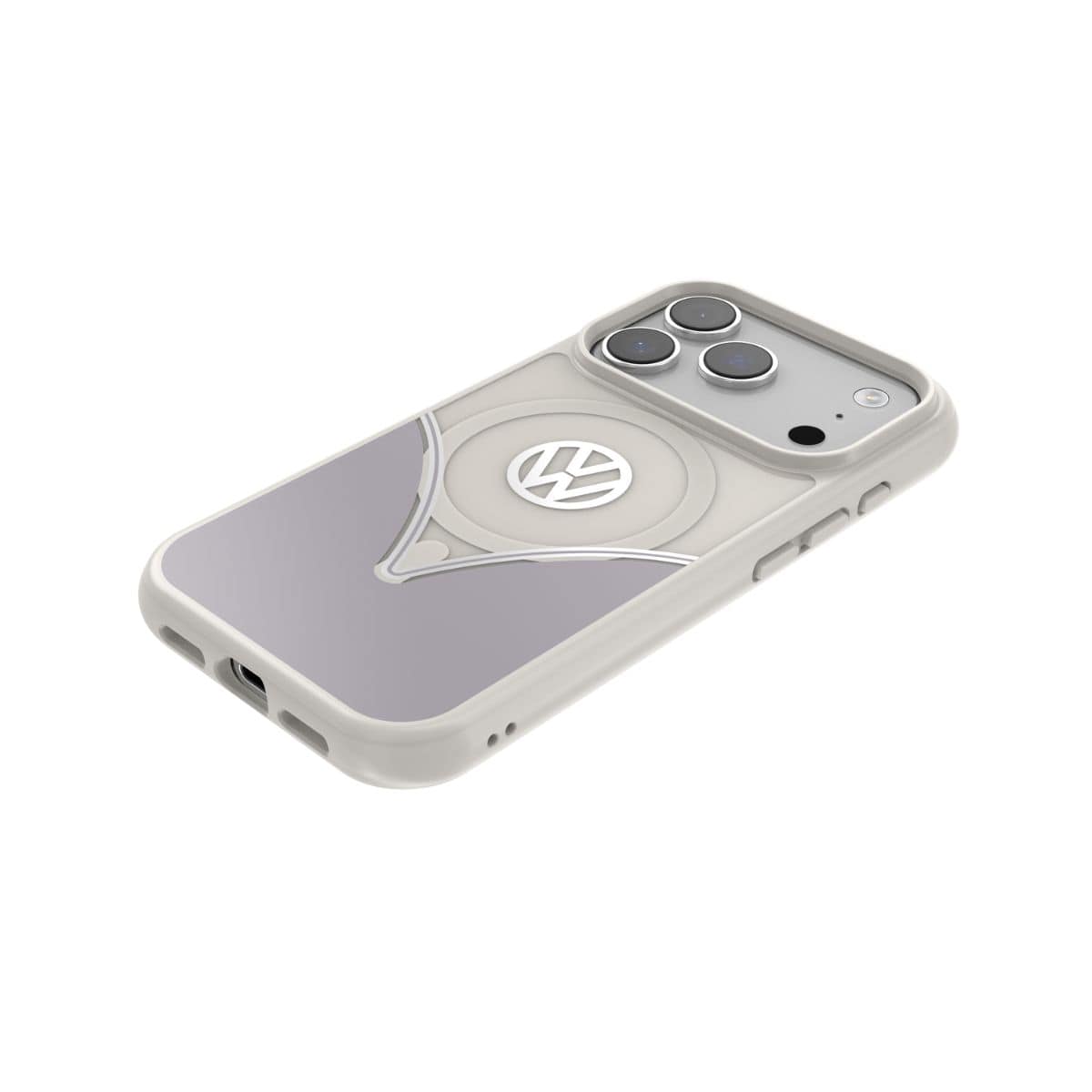 Volkswagen[フォルクスワーゲン] iPhone 17Pro ケース スマホケース MagSafe対応 ストラップホールあり Smoke Gray(スモークグレー) Gray/White グレー/ホワイト グレー/ホワイト 60486