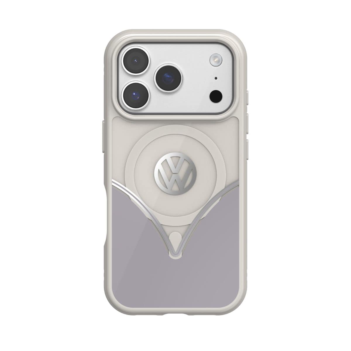 Volkswagen[フォルクスワーゲン] iPhone 17Pro ケース スマホケース MagSafe対応 ストラップホールあり Smoke Gray(スモークグレー) Gray/White グレー/ホワイト グレー/ホワイト 60486